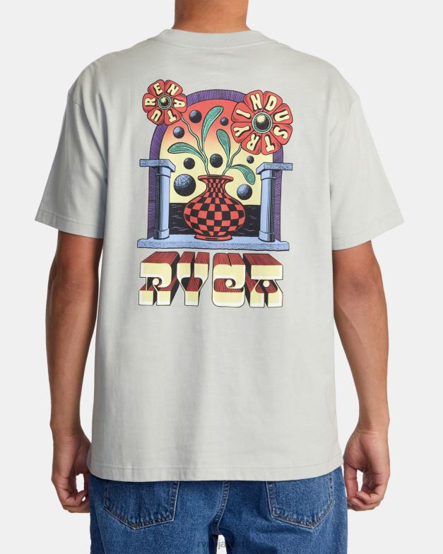 衣類 TP8J199 ミラージュ RVCA 男性 マーティン・アンダーのポータルTシャツ