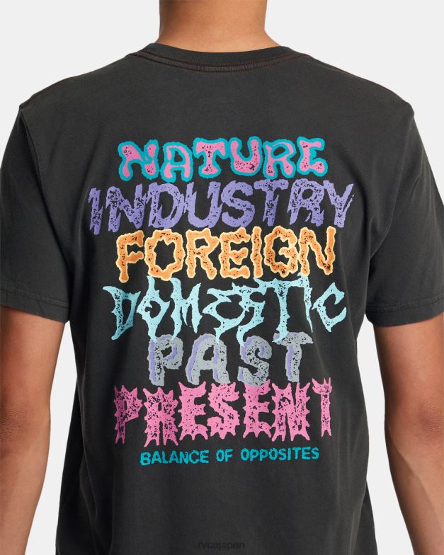 衣類 TP8J19 海賊黒 RVCA 男性 スタティックティー