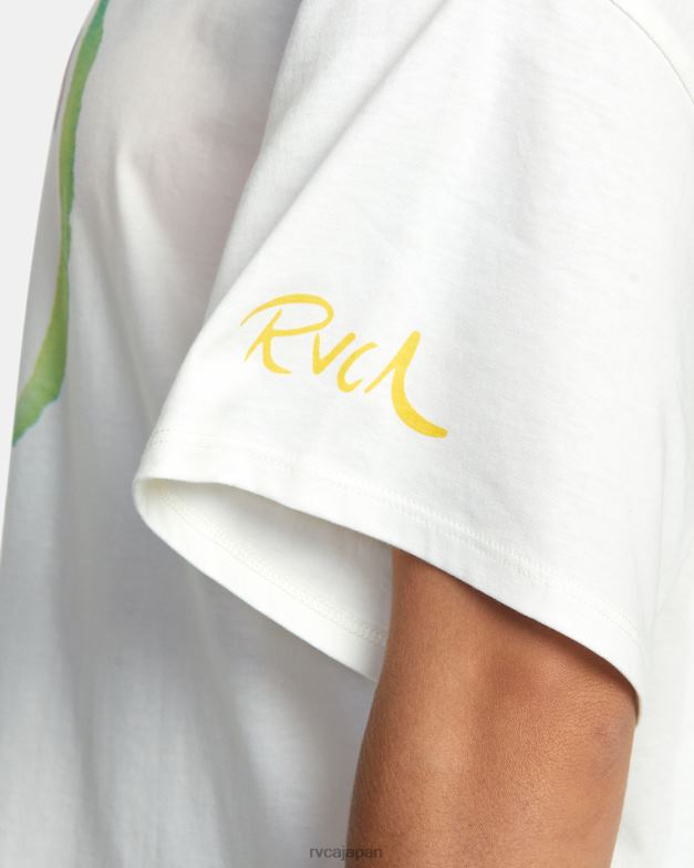 衣類 TP8J201 ヴィンテージホワイト RVCA 女性 ローズ・マチャドの陰陽Tシャツ