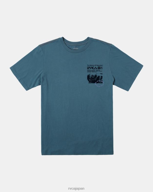 衣類 TP8J203 アヒルブルー RVCA 男性 エスノボトニーTシャツ