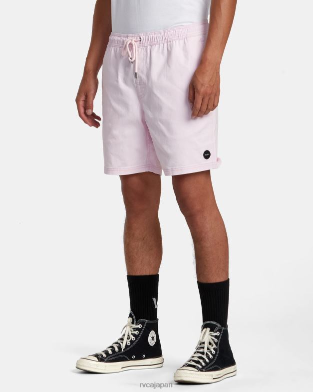 衣類 TP8J205 ライトピンク RVCA 男性 エスケープ弾性ウエストウォークショーツ 17