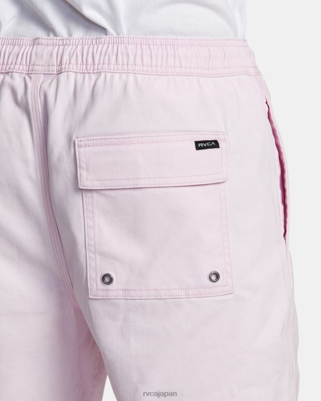 衣類 TP8J205 ライトピンク RVCA 男性 エスケープ弾性ウエストウォークショーツ 17