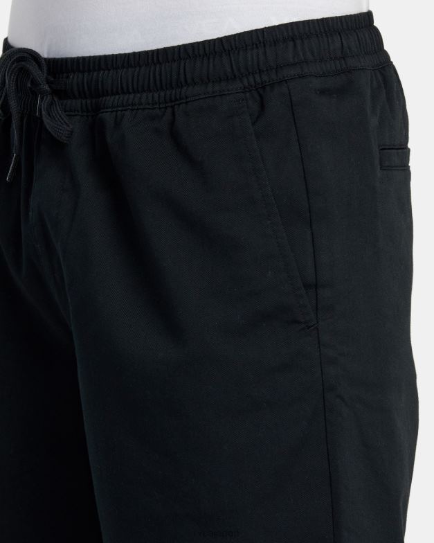 衣類 TP8J212 黒 RVCA 男性 週末伸縮性ウエストショーツ