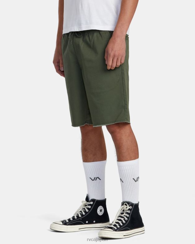衣類 TP8J219 カクタス RVCA 男性 週末伸縮性ウエストショーツ
