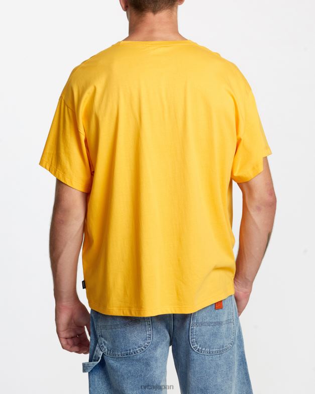 衣類 TP8J229 マリーゴールド RVCA 女性 ローズマチャドスネークTシャツ