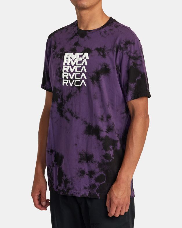 衣類 TP8J22 紫の絞り染め RVCA 男性 デゲンティー