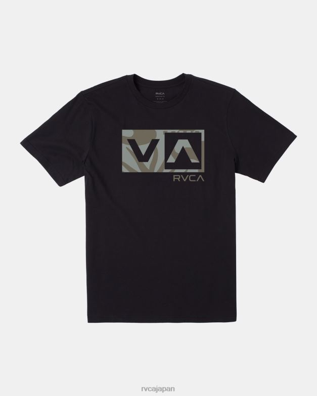 衣類 TP8J244 黒 RVCA 男性 バランスボックスTシャツ