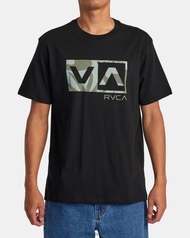 衣類 TP8J244 黒 RVCA 男性 バランスボックスTシャツ