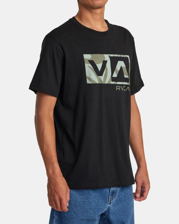 衣類 TP8J244 黒 RVCA 男性 バランスボックスTシャツ