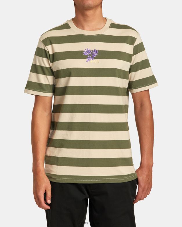 衣類 TP8J252 アロエ RVCA 男性 コルソストライプTシャツ