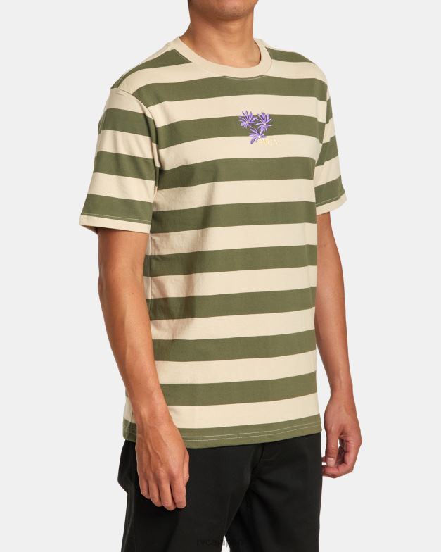 衣類 TP8J252 アロエ RVCA 男性 コルソストライプTシャツ