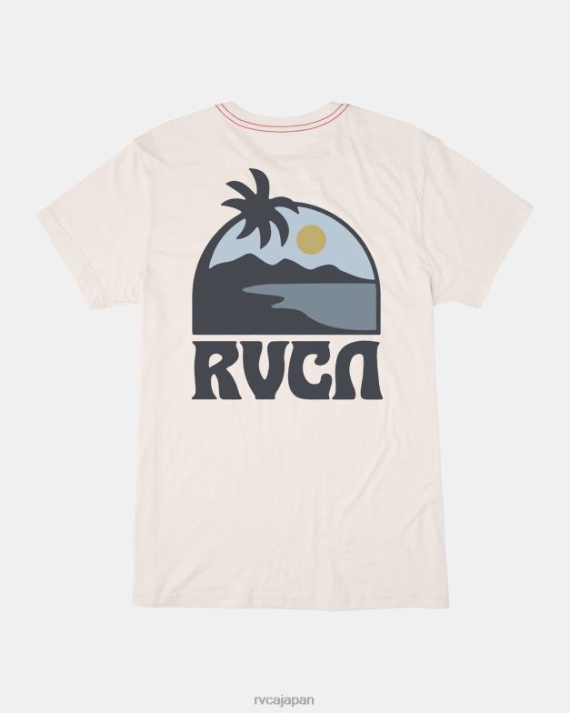 衣類 TP8J259 アンティークホワイト RVCA 男性 サンダウナーTシャツ