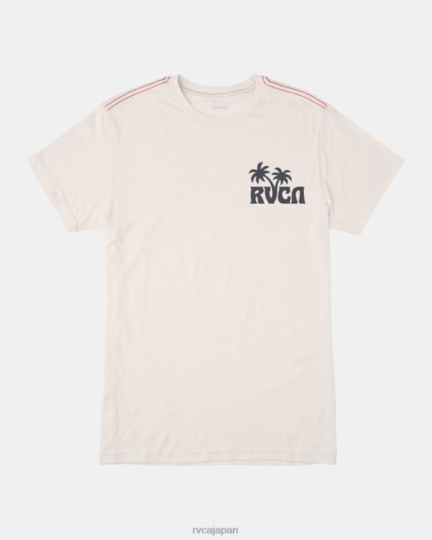 衣類 TP8J259 アンティークホワイト RVCA 男性 サンダウナーTシャツ