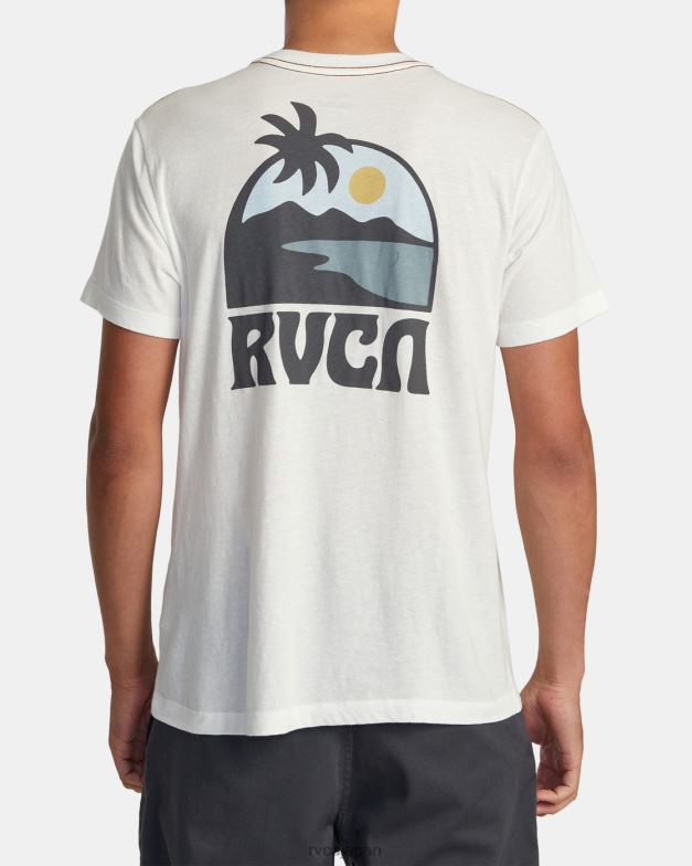 衣類 TP8J259 アンティークホワイト RVCA 男性 サンダウナーTシャツ