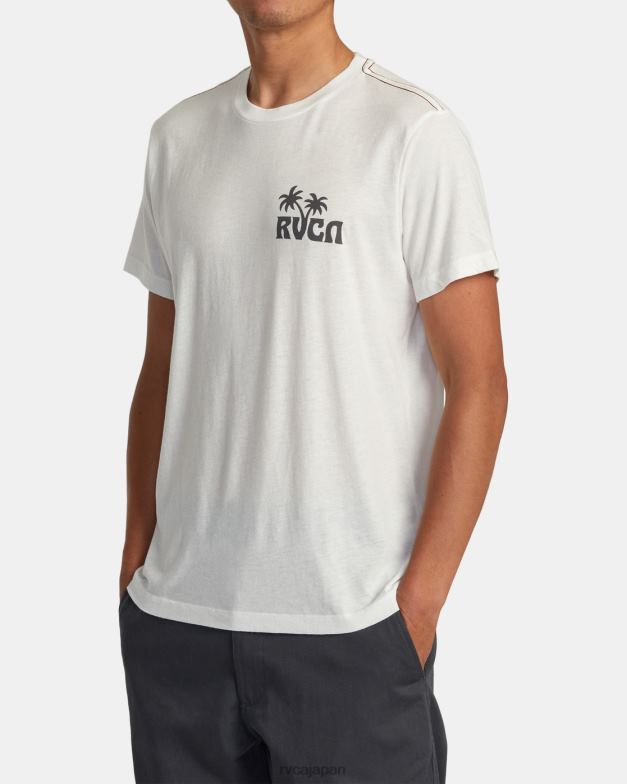 衣類 TP8J259 アンティークホワイト RVCA 男性 サンダウナーTシャツ
