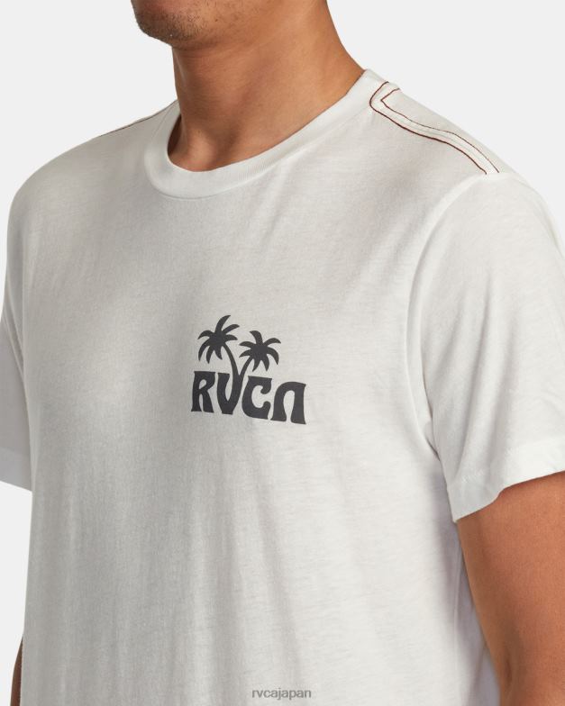 衣類 TP8J259 アンティークホワイト RVCA 男性 サンダウナーTシャツ