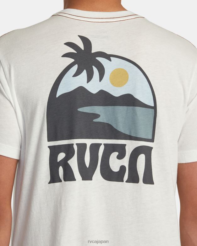 衣類 TP8J259 アンティークホワイト RVCA 男性 サンダウナーTシャツ