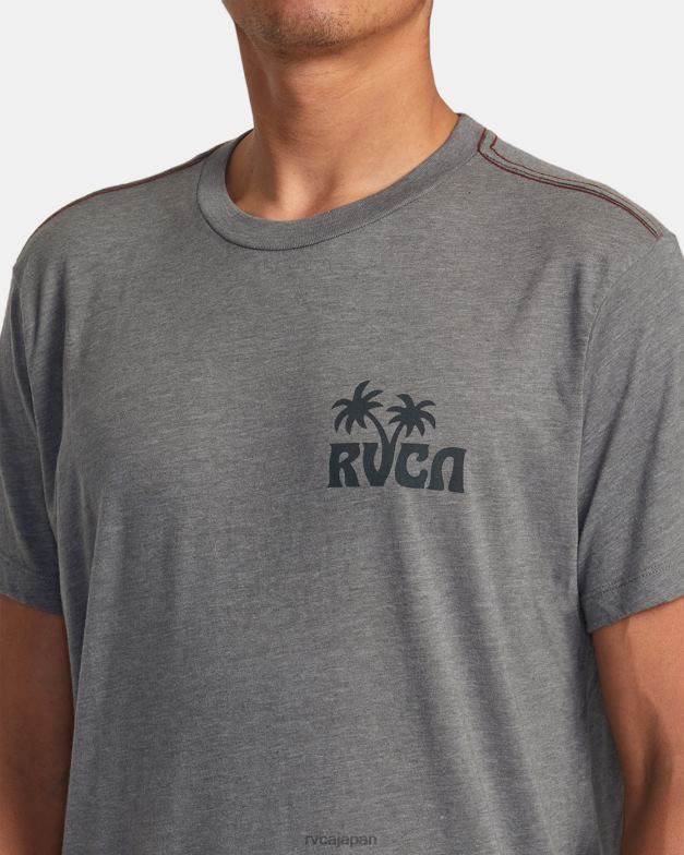 衣類 TP8J267 煙 RVCA 男性 サンダウナーTシャツ
