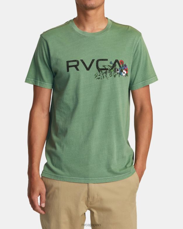 衣類 TP8J28 バーディット RVCA 男性 アレンジメントティー