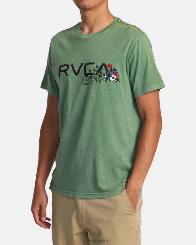 衣類 TP8J28 バーディット RVCA 男性 アレンジメントティー