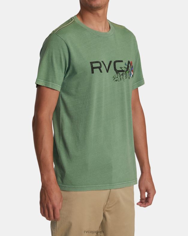 衣類 TP8J28 バーディット RVCA 男性 アレンジメントティー