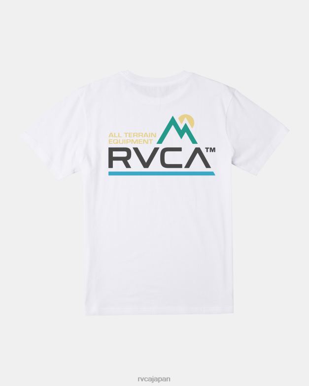 衣類 TP8J29 白 RVCA 男性 全地形対応Tシャツ