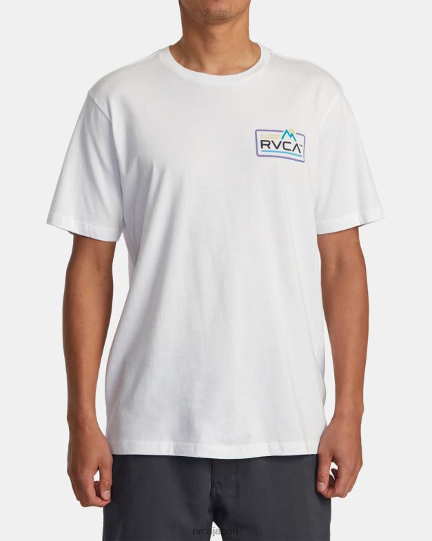 衣類 TP8J29 白 RVCA 男性 全地形対応Tシャツ