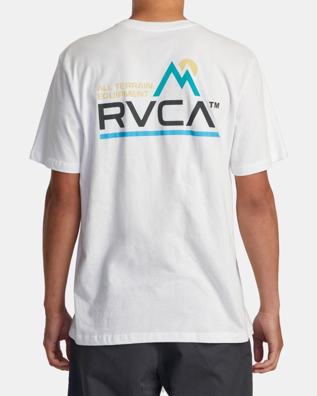 衣類 TP8J29 白 RVCA 男性 全地形対応Tシャツ