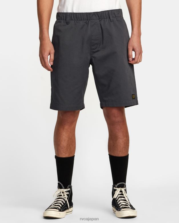 衣類 TP8J328 ガレージブルー RVCA 男性 リセッションコレクション アメリカーナ エラスティック 20 ショーツ