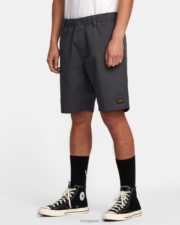 衣類 TP8J328 ガレージブルー RVCA 男性 リセッションコレクション アメリカーナ エラスティック 20 ショーツ