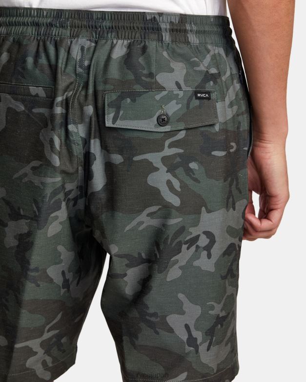 衣類 TP8J346 迷彩柄 RVCA 男性 オールタイムヘンプハイブリッド19ショーツ