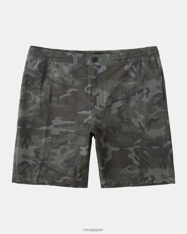 衣類 TP8J346 迷彩柄 RVCA 男性 オールタイムヘンプハイブリッド19ショーツ