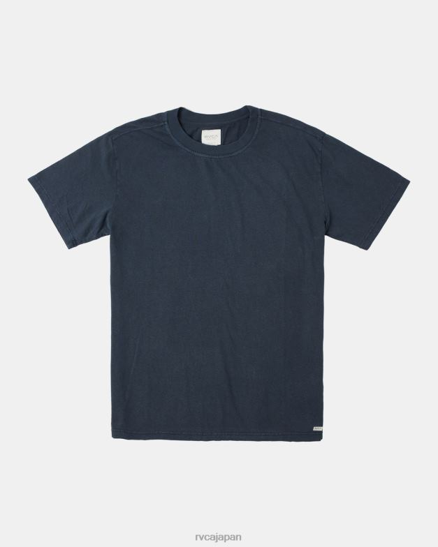 衣類 TP8J351 インジゴ RVCA 男性 高級麻Tシャツ
