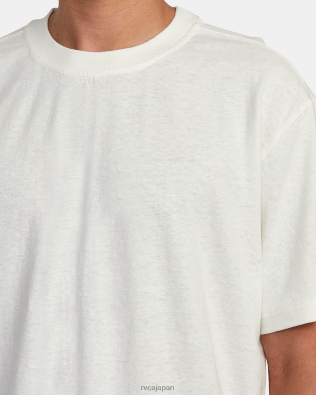 衣類 TP8J352 自然 RVCA 男性 高級麻Tシャツ