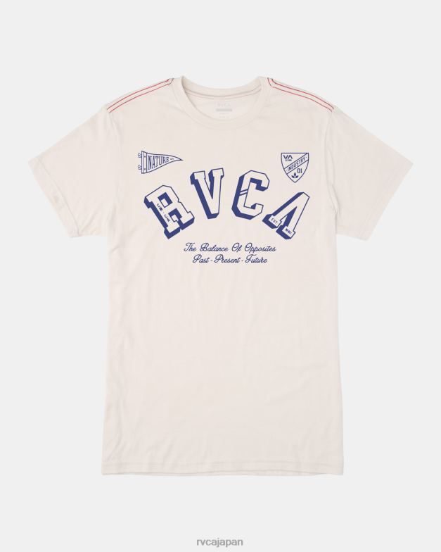 衣類 TP8J366 アンティークホワイト RVCA 男性 IVリーグTシャツ