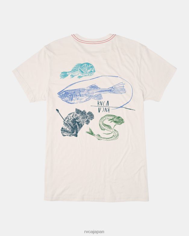 衣類 TP8J37 アンティークホワイト RVCA 男性 ベンホートン アビス Tシャツ