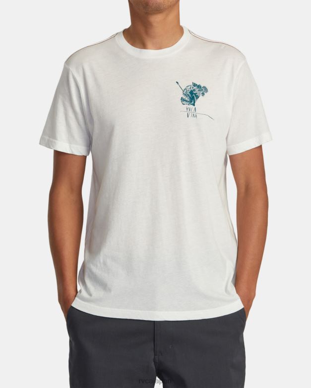 衣類 TP8J37 アンティークホワイト RVCA 男性 ベンホートン アビス Tシャツ