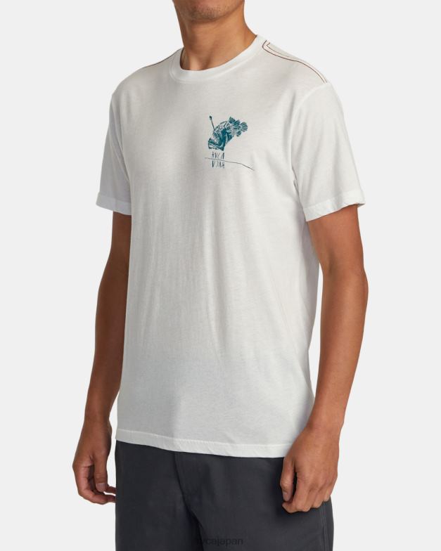 衣類 TP8J37 アンティークホワイト RVCA 男性 ベンホートン アビス Tシャツ