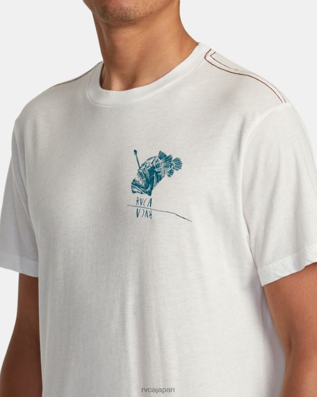 衣類 TP8J37 アンティークホワイト RVCA 男性 ベンホートン アビス Tシャツ