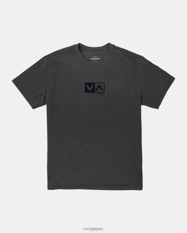 衣類 TP8J385 黒 RVCA 男性 バランスフロックTシャツ