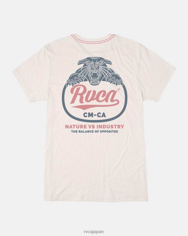 衣類 TP8J386 アンティークホワイト RVCA 男性 パンテロTシャツ