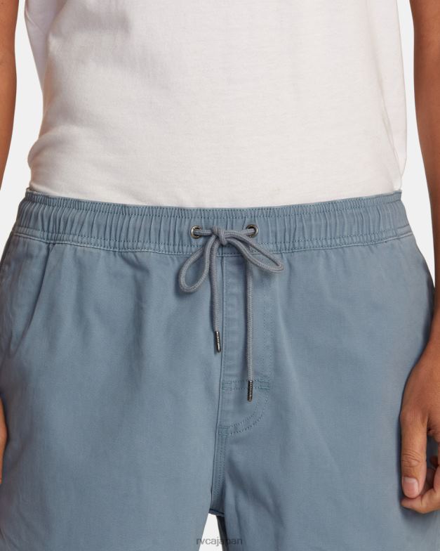 衣類 TP8J389 インダストリアルブルー RVCA 男性 エスケープ弾性ウエストウォークショーツ 17