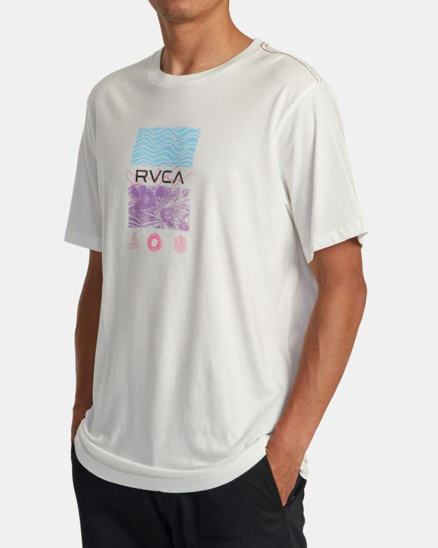 衣類 TP8J3 アンティークホワイト RVCA 男性 ラジオファウナTシャツ