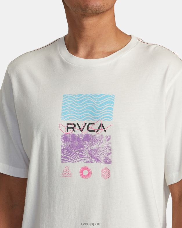 衣類 TP8J3 アンティークホワイト RVCA 男性 ラジオファウナTシャツ