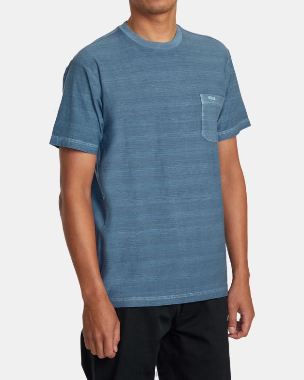 衣類 TP8J411 インダストリアルブルー RVCA 男性 PTCストライプTシャツ