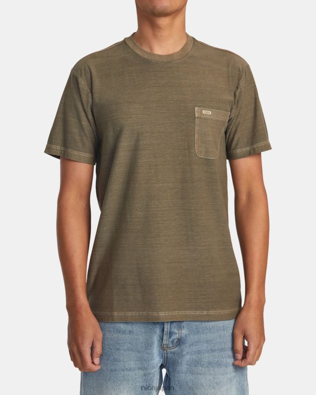 衣類 TP8J424 キノコ RVCA 男性 PTCストライプTシャツ