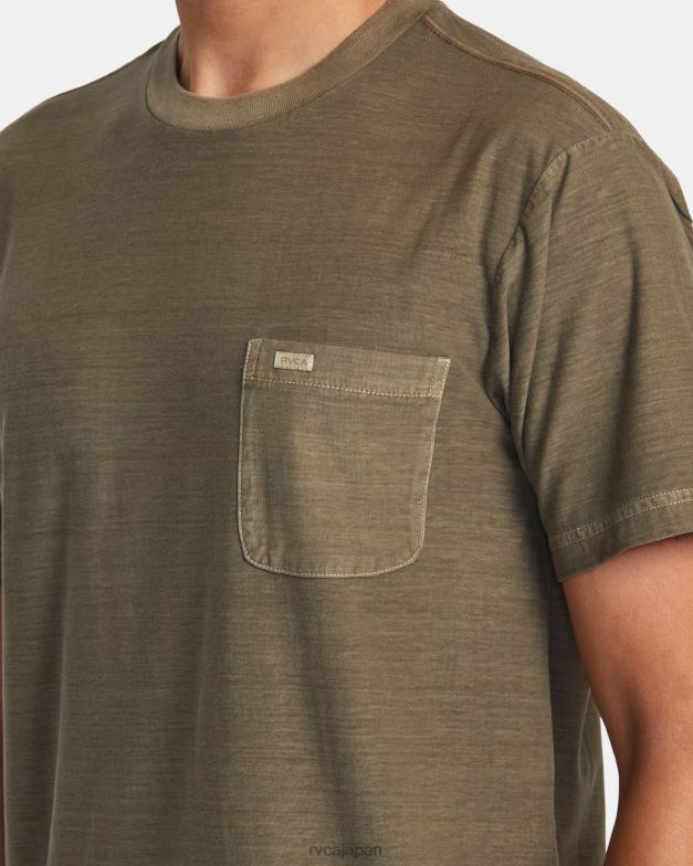 衣類 TP8J424 キノコ RVCA 男性 PTCストライプTシャツ