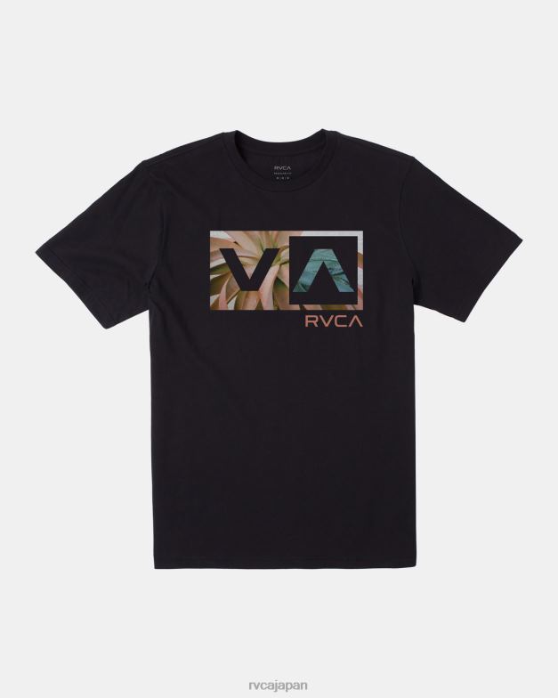 衣類 TP8J437 黒 RVCA 男性 バランスボックスTシャツ