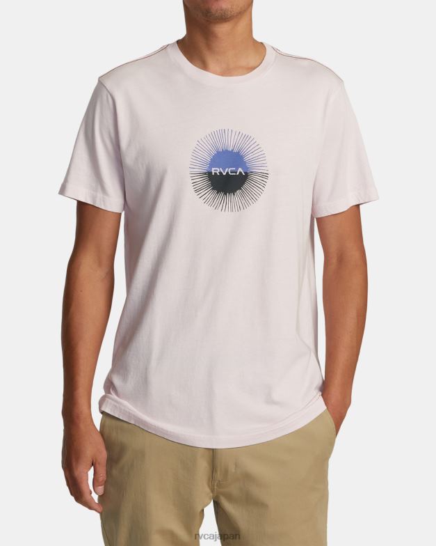 衣類 TP8J47 ライトピンク RVCA 男性 日食Tシャツ