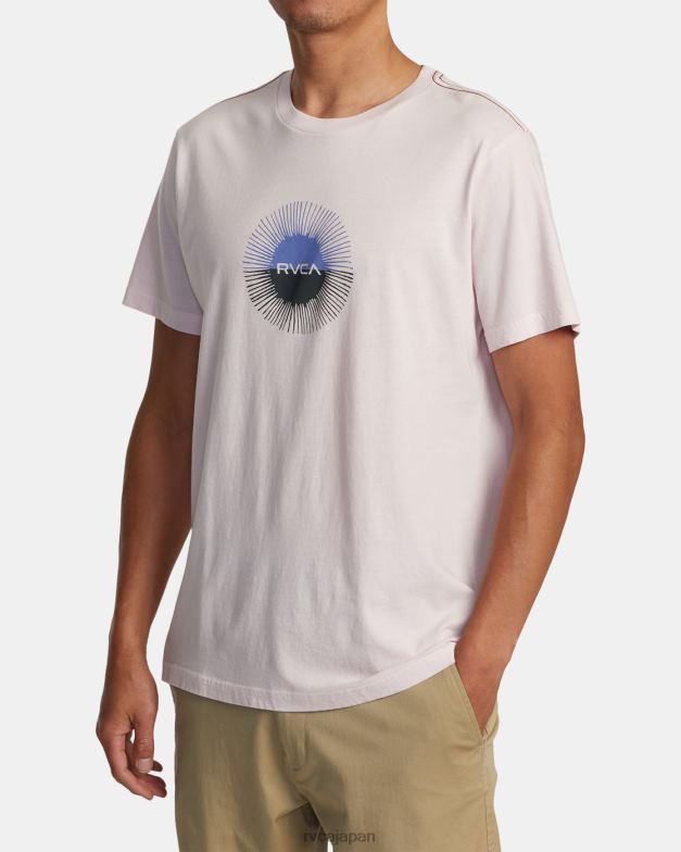 衣類 TP8J47 ライトピンク RVCA 男性 日食Tシャツ